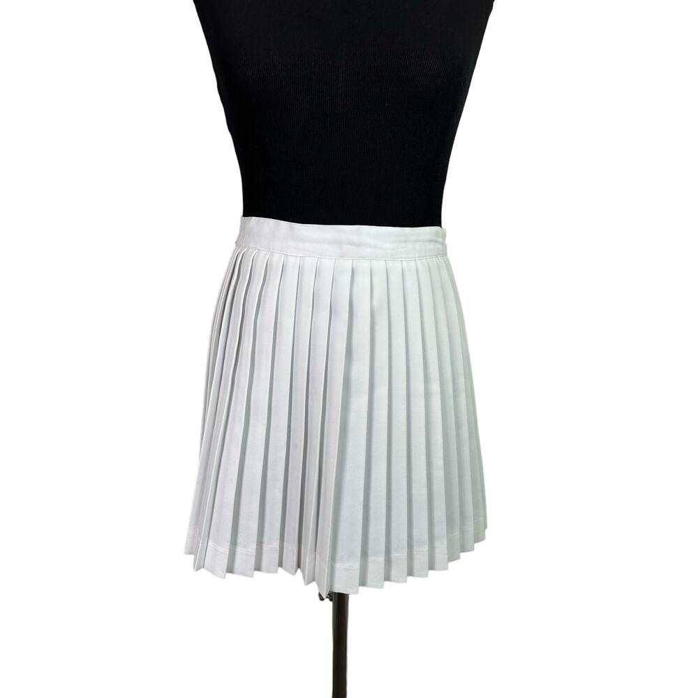 Y2K Women’s Profile White Pleated Tennis Skirt size Large